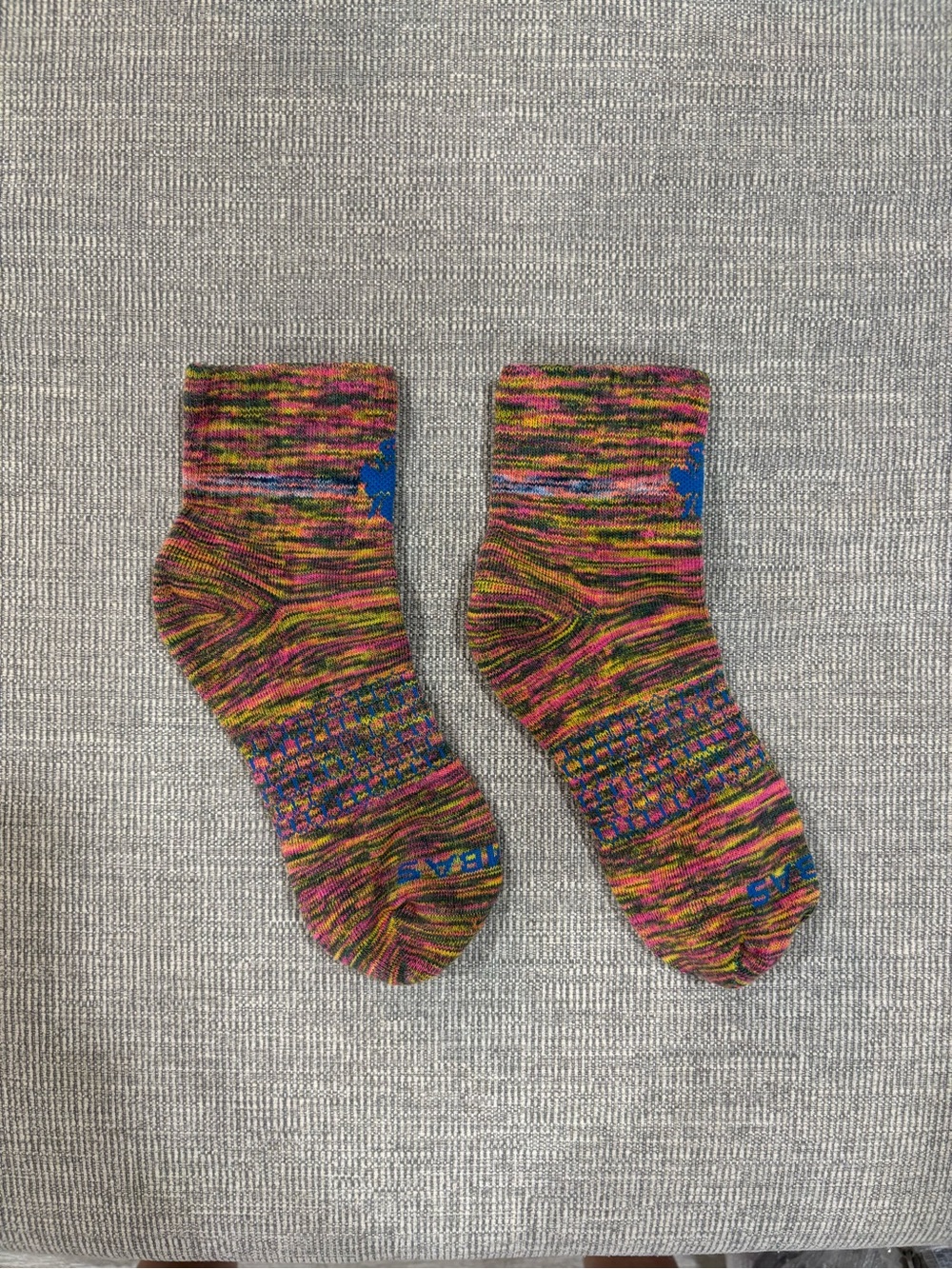 Bombas Colorful Multicolor Crew Socks - size 35-40
